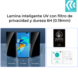 Láminas Hidrogel UV 6H Privacy (20u)